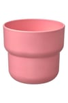 Pembe Saksı 9 Cm MeridyenDukkan Kalın Plastik, 9 Cm Yapay Bitki-Çiçek Saksısı,Deliksiz İç*Dış Mekan