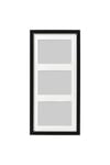 Rıbba Siyah 3 Lü Çerçeve 50x23 Cm Beyaz Derin Kenarlı Ahşap Fotoğraf Resim Çerçevesi