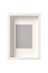 Sannahed 21x30 Cm A4 Beyaz Çiçek Konabilen Derin Kutu Çerçeve Ahşap Fotoğraf Resim Çerçevesi