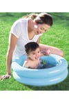 Şişme Bebek Havuzu 2 Halkalı Taban Desenli Mavi Bestway 51061