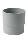 SUMUHOME NYPON DEKORATİF PLASTİK SAKSI GRİ 12 CM