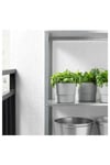 SUMUHOME NYPON DEKORATİF PLASTİK SAKSI GRİ 12 CM