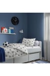 Tek Kişilik Çocuk Nevresim Takımı 150x200/50x60 cm Futbol Temalı MeridyenDukkan Siyah-Beyaz