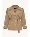 Berry Trench Coat
