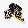Baskı Leopar Desen İpek Twill Eşarp