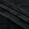 Deri Çiçek Desen İpek Twill Eşarp