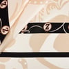 Gümüş Desen İpek Twill Eşarp