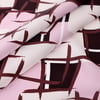 Kare Geometri Desen Exclusive İpek Twill Eşarp