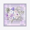 Roseplaid Desen İpek Twill Eşarp