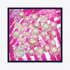 Tea Cup Desen İpek Twill Eşarp
