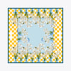 Vase Desen Exclusive İpek Twill Eşarp