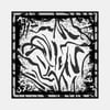 Zebra Desen İpek Twill Eşarp