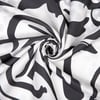 Zebra Desen İpek Twill Eşarp