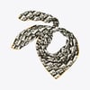 Zrf Monogram Desen İpek Twill Eşarp