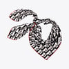 Zrf Monogram Desen İpek Twill Eşarp