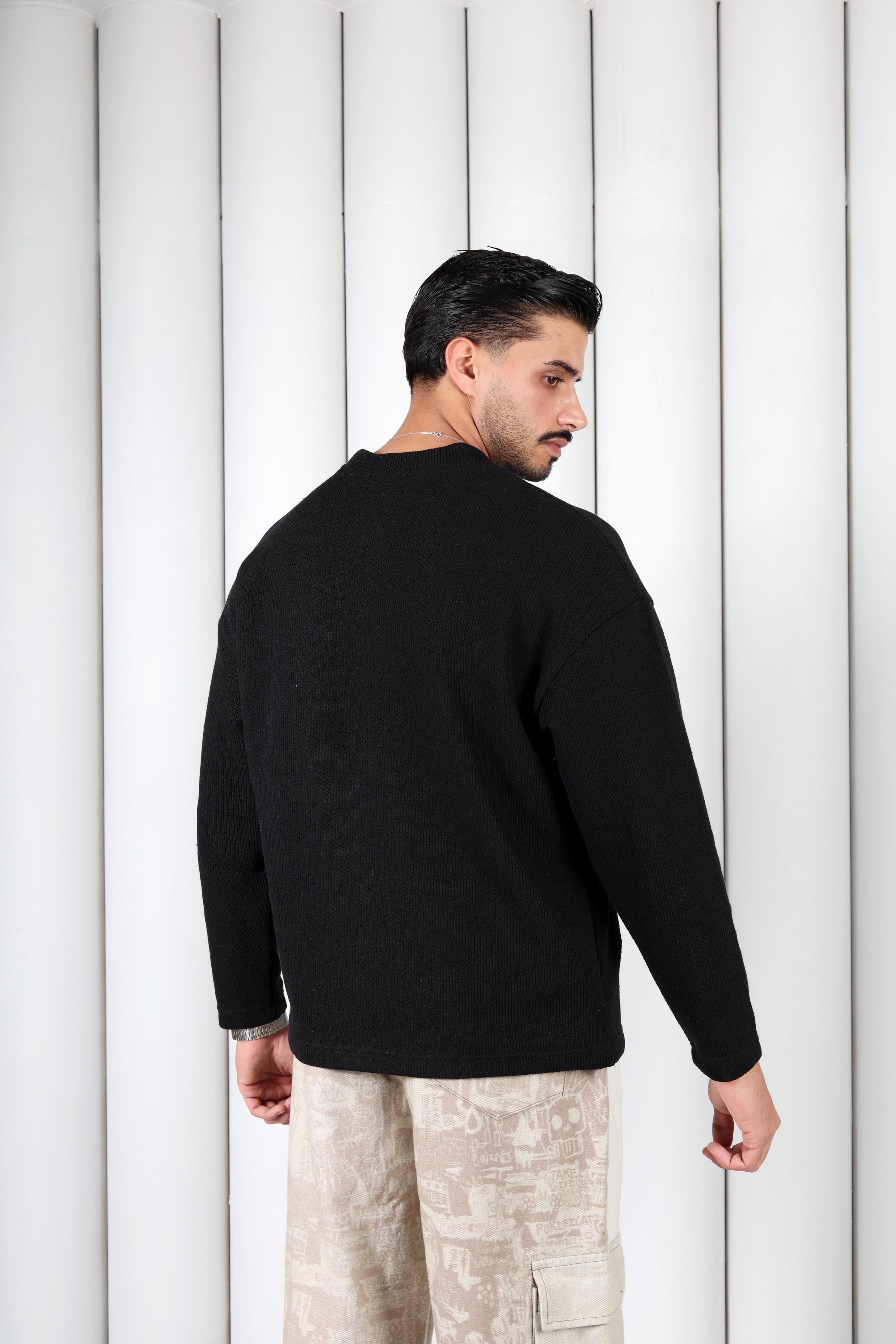 Bisiklet Yaka Sweat