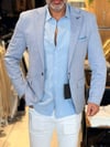Buz Mavi Blazer Ceket Slim Fit