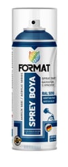 FORMAT AKRİLİK SPREY BOYA PARLAK SİYAH 400 ML (RAL9005) (AYK-1001)
