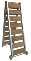 Alüminyum Pasarella Katlanır Sıralı Teak 31x200cm