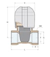 BRONZ ANTİ KİLİT GÜVENLİK VANASI 1''