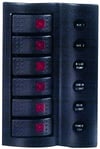 Marin 6'lı Switch Panel Otomatik Sigortalı 120x185mm