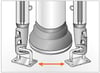 SELDEN - VERT.POLE DECK BRACKET ø10 ST