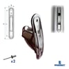 SPARCRAFT - SINGLE S/S SHEAVE BOX Ø40, CPLT RIVETS FIXATION