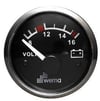VOLTMETRE ANALOG 12V 52 mm KROM/SİYAH