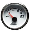 VOLTMETRE ANALOG 24V 52 mm KROM/BEYAZ
