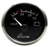 VOLTMETRE ANALOG 24V 52 mm KROM/SİYAH