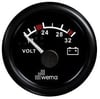 VOLTMETRE ANALOG 24V 52 mm SİYAH/SİYAH
