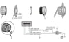 VOLTMETRE DİJİTAL 8-32V 52 mm BEYAZ/BEYAZ