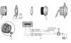 VOLTMETRE DİJİTAL 8-32V 52 mm KROM/BEYAZ