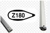 Z-SPARS - ANODISED PROFILE FOR Z180 SPREADER (PER METER)