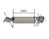 Z-SPARS - ANODISED PROFILE FOR Z362 BOOM (LENGTH:5.630 MM)