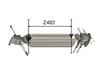 Z-SPARS - ANODISED PROFILE FOR Z482 BOOM (LENGTH: 6.740 MM)
