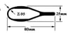 Z-SPARS - ANODISED PROFILE FOR Z95 SPREADER (PER METER)