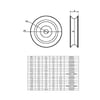 Z-SPARS - DERLIN SHEAVE WITH BALL BEARINGS (Ø 60 MM X16 MM, PIN Ø 8MM)