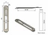 Z-SPARS - HALYARD EXIT (SMALL) - STAINLESS STEEL