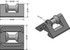 Z-SPARS - INTERMEDIATE CAR FOR 25 MM TRACK (CAR'S LENGTH 58 MM)