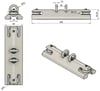 Z-SPARS - MAIN SHEET TRAVELER WITHOUT BLOCK (25 MM TRACK)