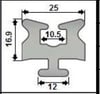 Z-SPARS - MAST TRACK 25-1 (PER METER)