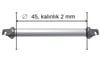 Z-SPARS - SPINNAKER POLE TUBE (45 MM x 2 MM x 1 METER)