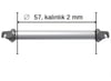 Z-SPARS - SPINNAKER POLE TUBE (57 MM x 2 MM x 1 METER)
