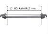Z-SPARS - SPINNAKER POLE TUBE (80 MM x 2 MM x 1 METER)