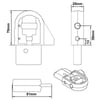 Z-SPARS - Z95 DISCONTINUOUS SPREADER END (PIN 12-8)