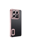 14T Pro Kılıf Kamera Korumalı Logo Gösteren NVTH Omega Kapak - Rose Gold