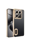 14T Pro Kılıf Kamera Korumalı Logo Gösteren NVTH Omega Kapak - Rose Gold