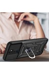 A9 2020 Kılıf Magnetik Standlı Kamera Korumalı NVTH Sürgülü Vega Kapak - Mavi
