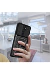 A9 2020 Kılıf Magnetik Standlı Kamera Korumalı NVTH Sürgülü Vega Kapak - Mavi
